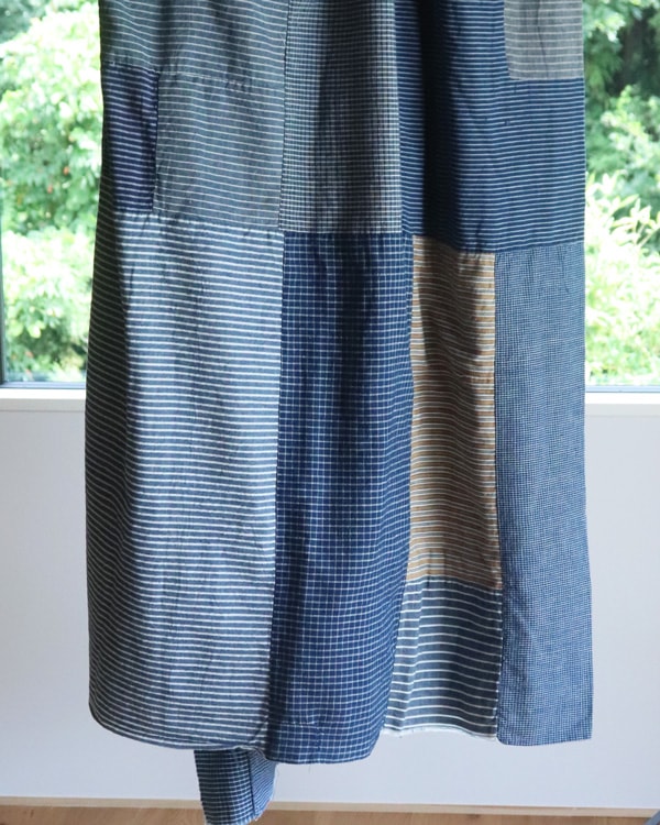古道具インディゴパッチワーク生地 Indigo Patchwork Fabric｜インディゴパッチワークファブリック