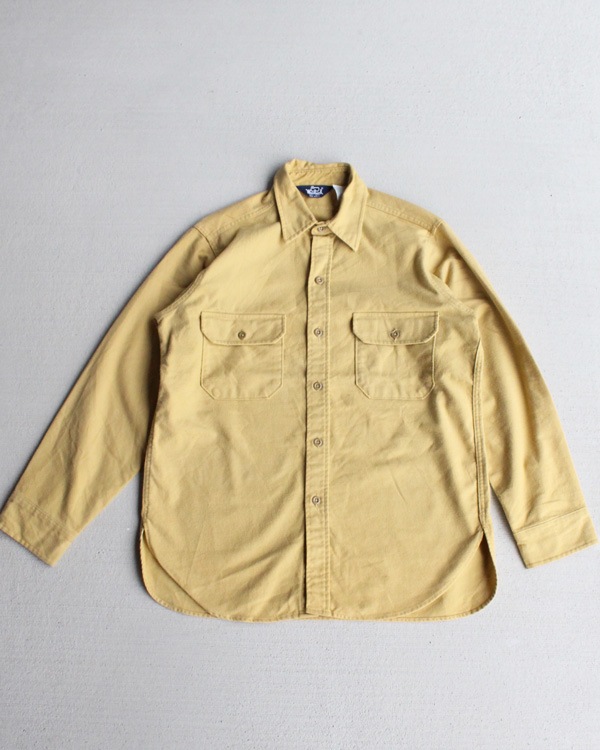 Vintage 80s Yellow WOOLRICH Chamois Shirt (M)
