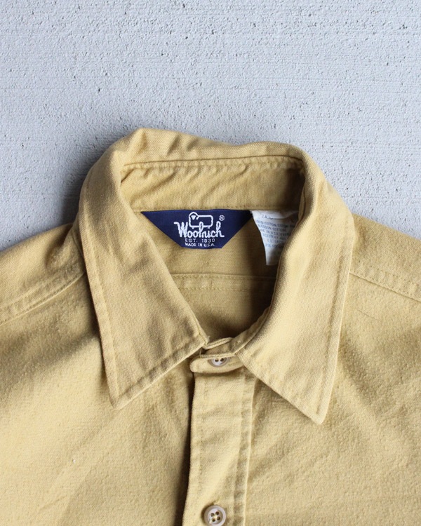 Vintage 80s Yellow WOOLRICH Chamois Shirt (M)