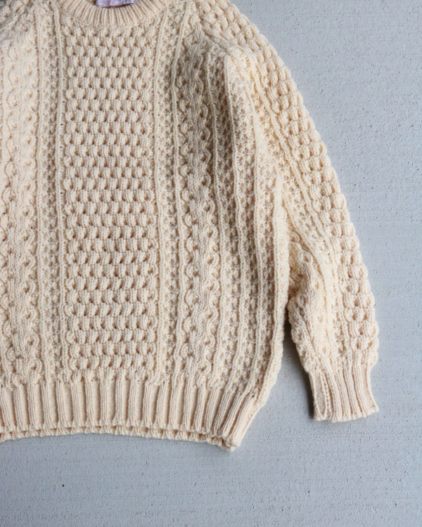 Vintage 80s Fisherman Wool Sweater (M��