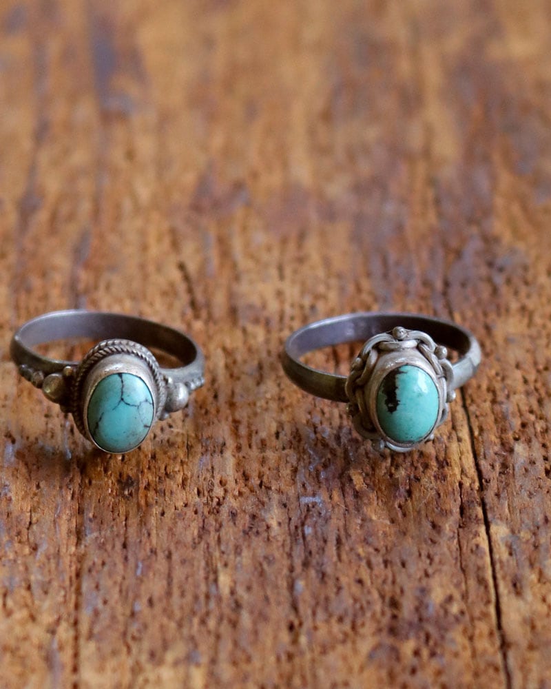 美品　トーカティブ　ターコイズリング c.1960s Turquoise Ring C｜1960年代頃 ターコイズリング C