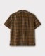 PHIGVEL �ե����٥��MADRAS BACK GATHERING SS SHIRT  �ޥɥ饹�Хå����㥶��󥰥��硼�ȥ��꡼�֥���ġ�BROWN��GREEN��