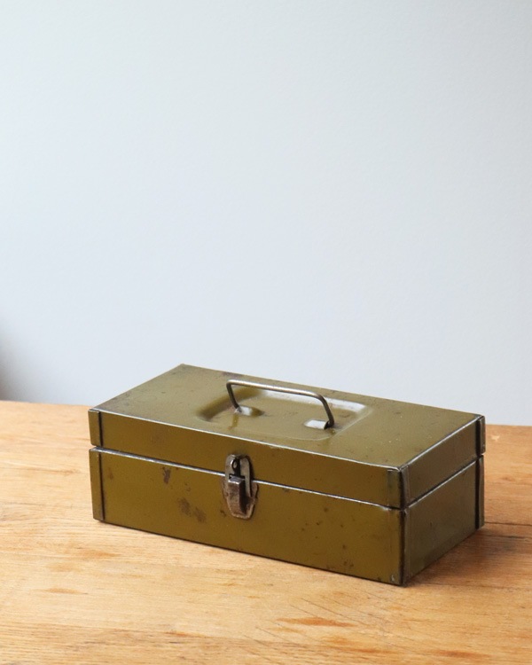 ビンテージ　メタルボックス Small Green Metal Box｜スモールグリーンメタルボックス