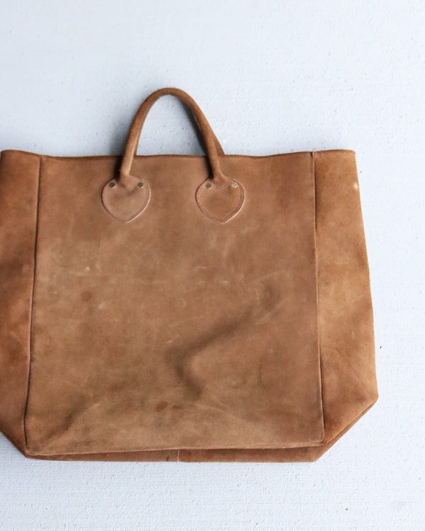 1980s Suede Leather Carryall��1980ǯ�庢�������ɥ쥶������꡼������