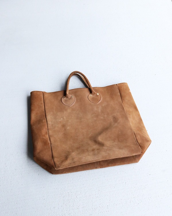 1980s Suede Leather Carryall��1980ǯ�庢�������ɥ쥶������꡼������