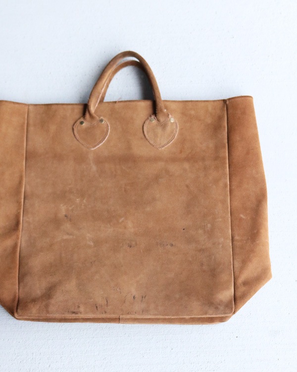 1980s Suede Leather Carryall��1980ǯ�庢�������ɥ쥶������꡼������