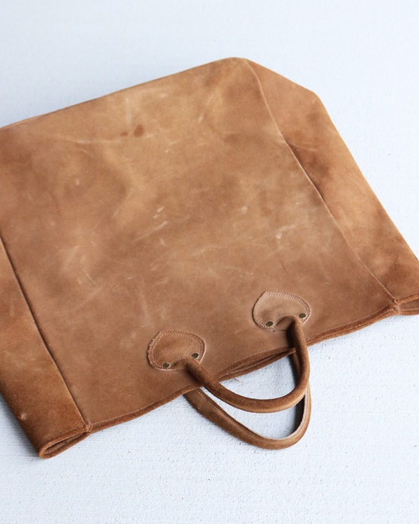 1980s Suede Leather Carryall��1980ǯ�庢�������ɥ쥶������꡼������