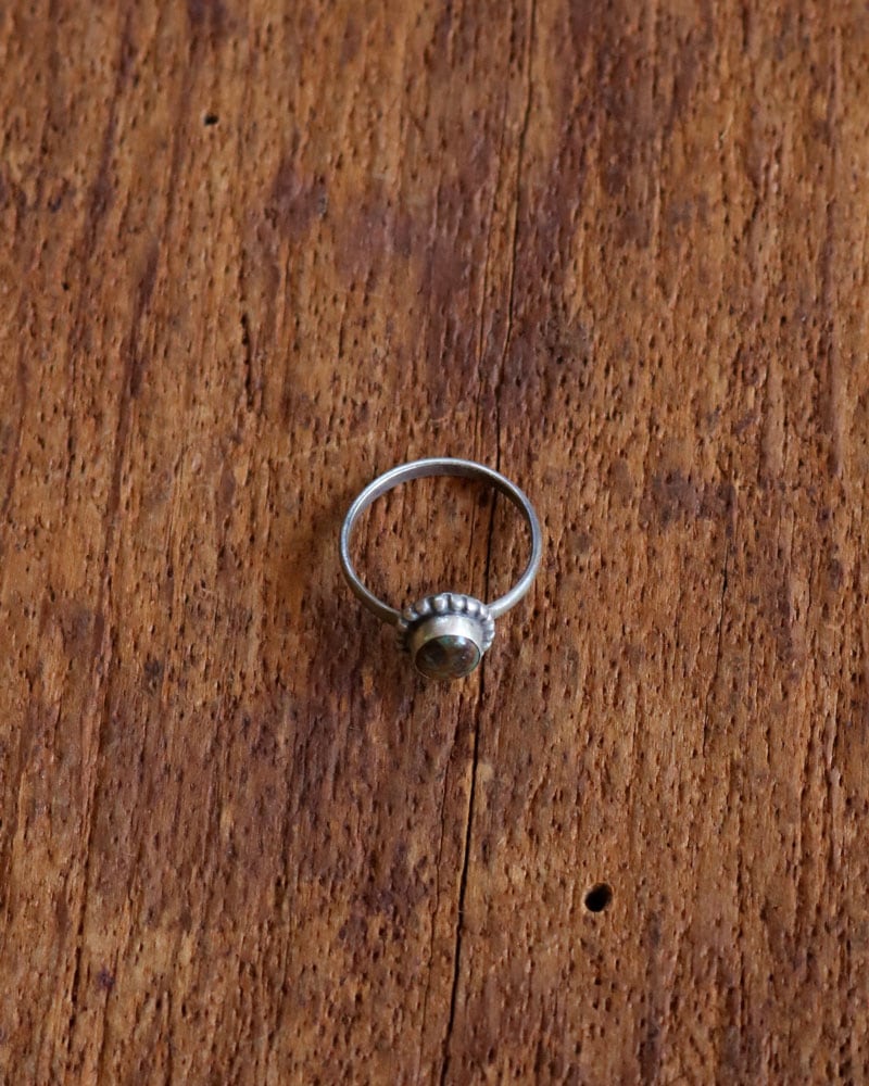 c.1960s Vintage Brown Stone Silver Ring｜1960年代頃 ブラウン