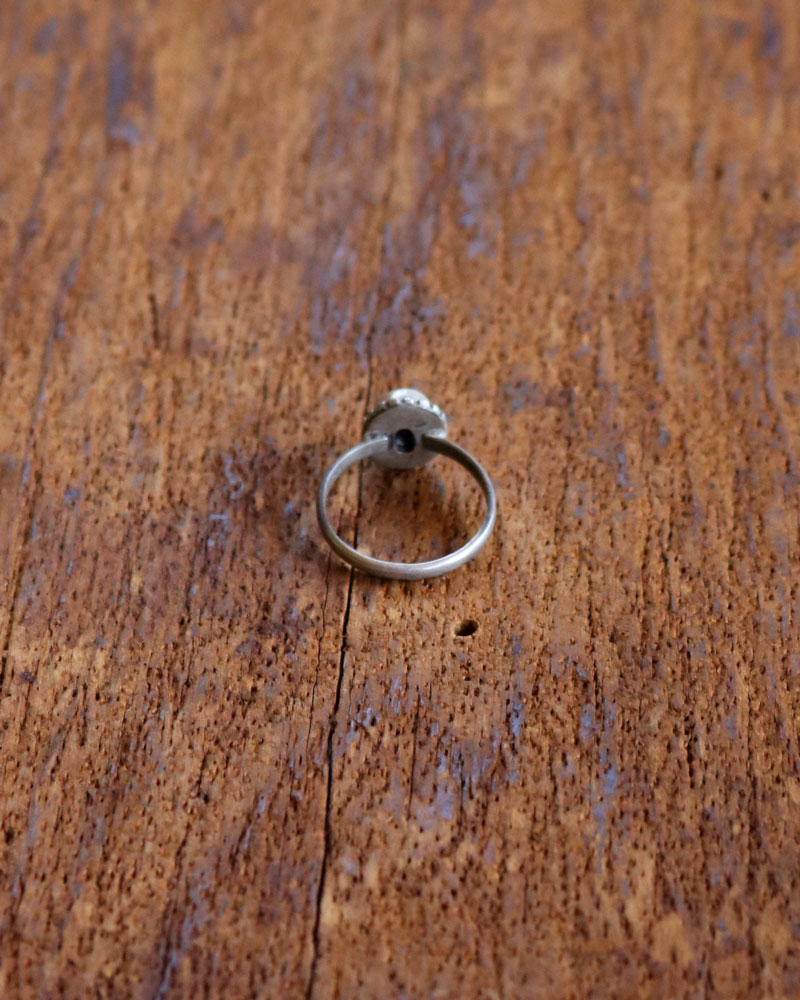 c.1960s Vintage Brown Stone Silver Ring｜1960年代頃 ブラウン