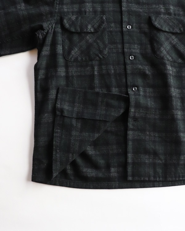 Vintage 60s PENDLETON Open Collar Wool Shirt (L)