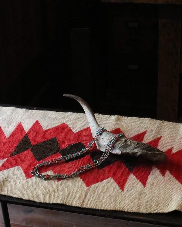 Turquoise&Coral Heishi Necklace�å���������&������� �إ����ͥå��쥹