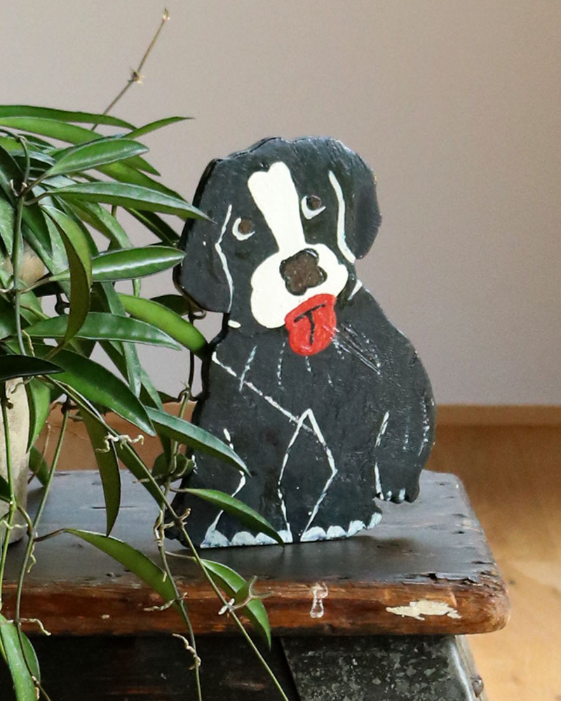 c.1960s Hand-Painted Wooden Dog Display｜1960年代頃 ハンドペイント