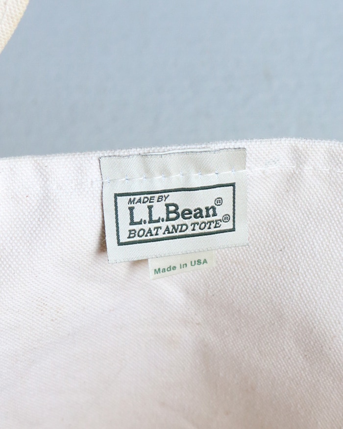 Vintage 90s Navy L.L.BEAN Canvas Tote (L)