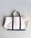 Vintage 90s Navy L.L.BEAN Canvas Tote (L)