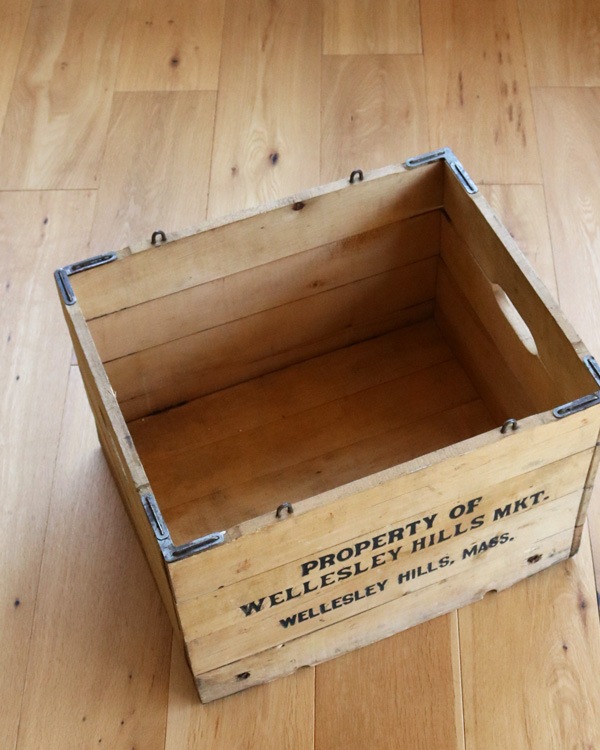 Wire Sewed Folding Wood Box B�å磻�䡼�֤����ޤꤿ������Ȣ B