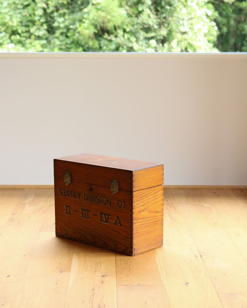 c.1950s “SUPPLY DIVISION” Wooden Storage Box｜1950年代頃 “SUPPLY