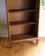 Oak Bookshelf with Adjustable Shelves & Steel Casters�å������Ǻ�Υ֥å��������