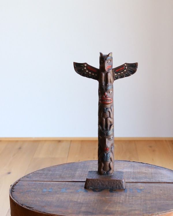 Chalkware Totem Pole Figurine��1960s�ˡå��硼�������� �ȡ��ƥ�ݡ����1960ǯ���