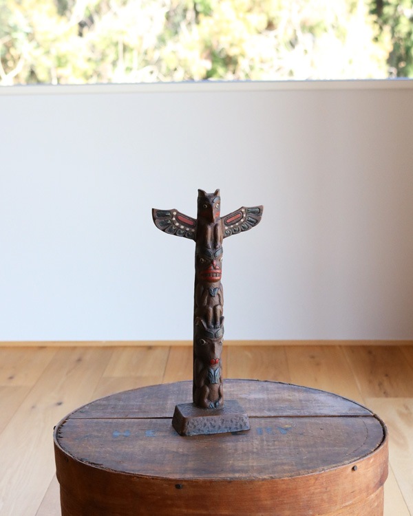 Chalkware Totem Pole Figurine��1960s�ˡå��硼�������� �ȡ��ƥ�ݡ����1960ǯ���