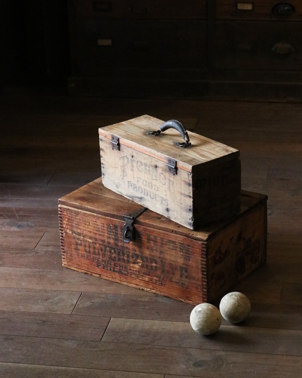 Jointed Wood Box w/lid｜木組みの蓋付きウッドボックス