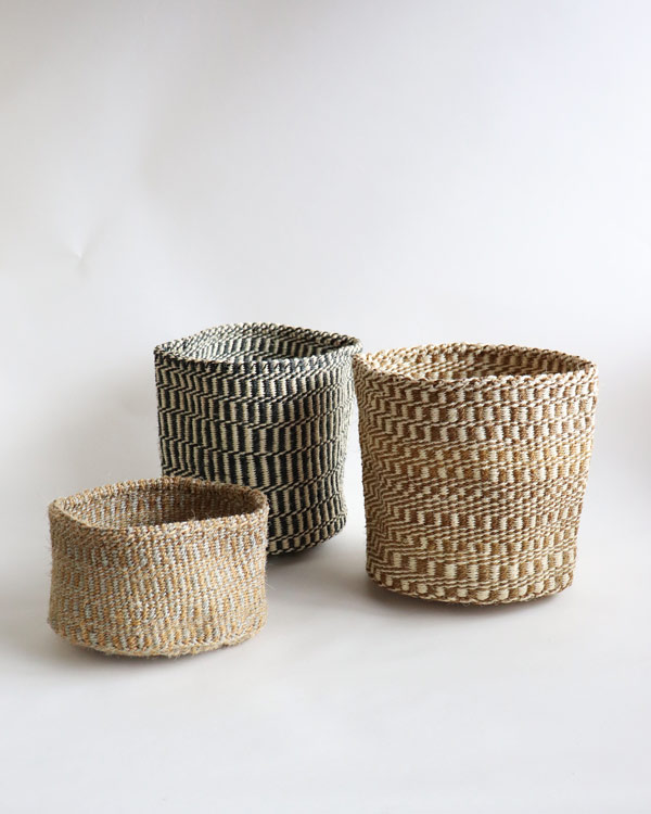 Sisal Cylinder Basket L-01�å������� ���������Х����å� L-01