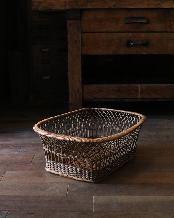 Rattan Clothes Basket ｜ラタン 脱衣かご JPB-116