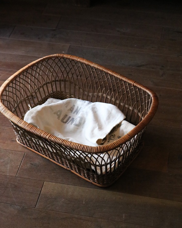 Rattan Clothes Basket ｜ラタン 脱衣かご JPB-116