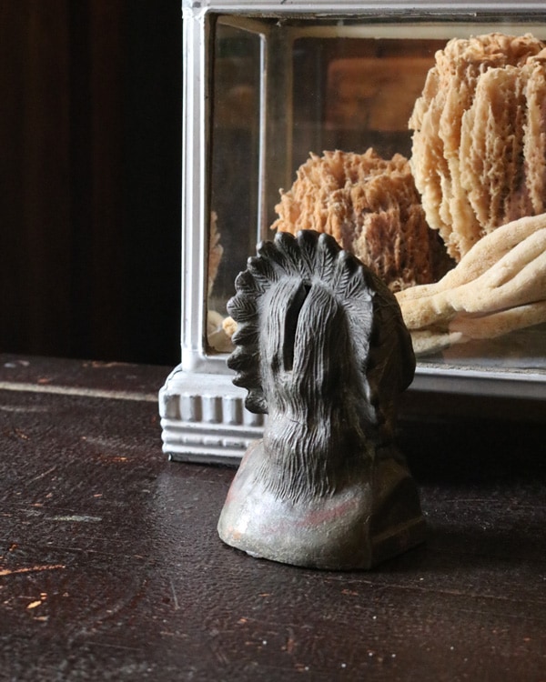 アンティーク　貯金箱　インディアン Indian Chief Coin Bank A｜インディアンモチーフの貯金箱 A