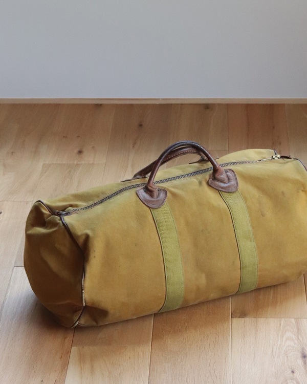 Vintage 70s Brown L.L.BEAN Zipper Duffel Bag