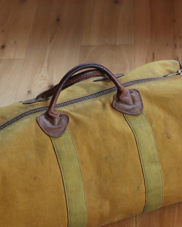 Vintage 70s Brown L.L.BEAN Zipper Duffel Bag