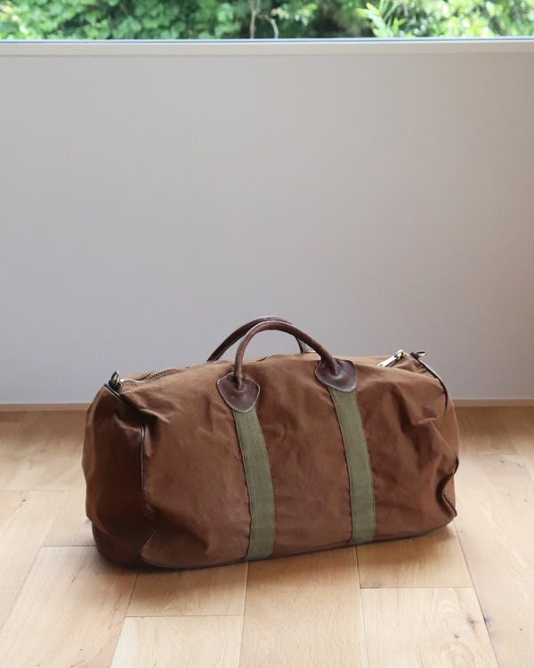 LL Bean 特大キャンバスダッフルバッグ 80年代製/純正ストラップUSA製 80s L.L.Bean レザーハンドル キャンバス ダッフルバッグ 紺