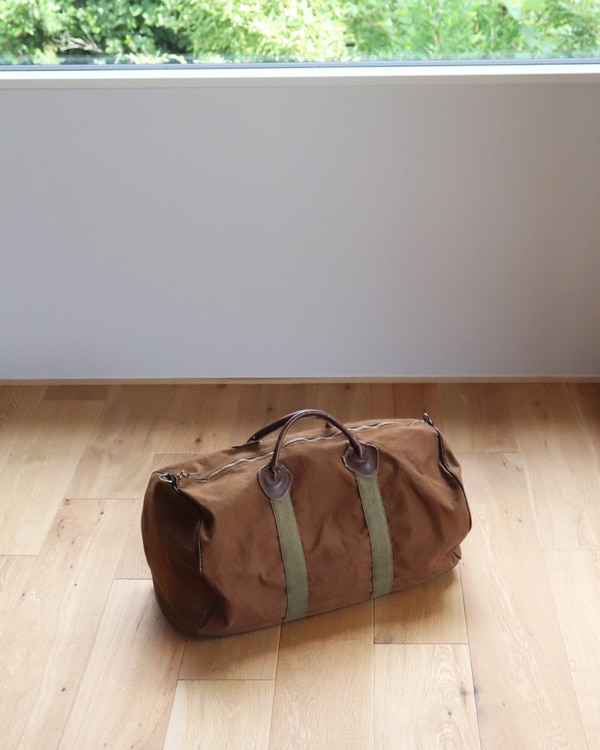 Vintage 80s Dark Brown L.L.BEAN Zipper Duffel Bag