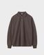 PHIGVEL �ե����٥��RASCHEL BORDER LONG SLEEVE POLO ��å���ܡ��������󥰥��꡼�֥ݥ���S.BROWNxIVORY��