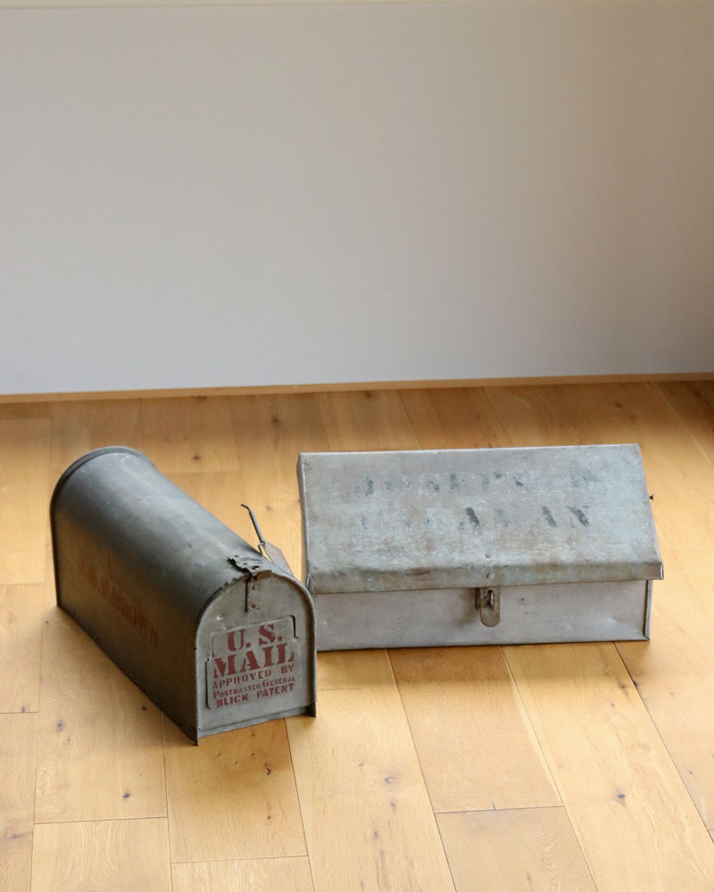 c.1950s Galvanized Steel Delivery Box｜1950年代頃 ガルバナイズド