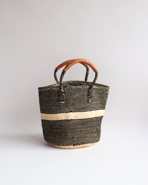 Sisal Bag Leather Handle�å�������Хå� �쥶���ϥ�ɥ�