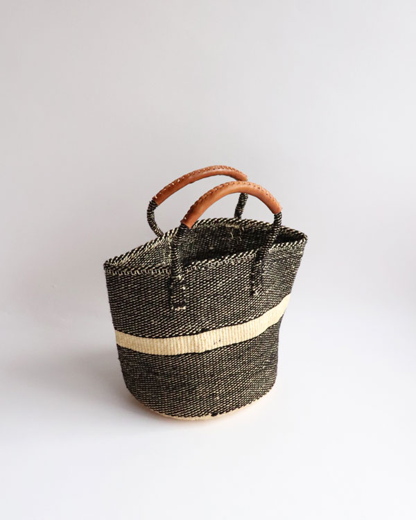Sisal Bag Leather Handle�å�������Хå� �쥶���ϥ�ɥ�
