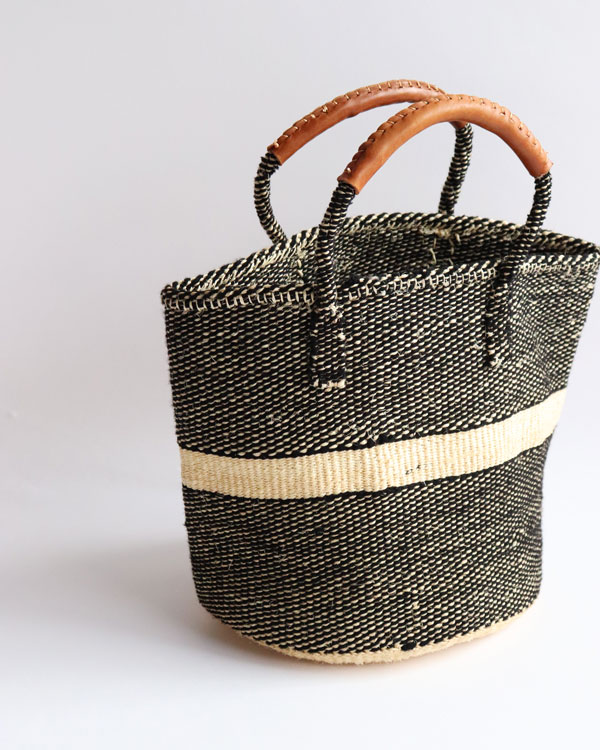Sisal Bag Leather Handle�å�������Хå� �쥶���ϥ�ɥ�