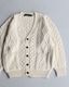 Vintage 80s Fisherman Wool Cardy (M)