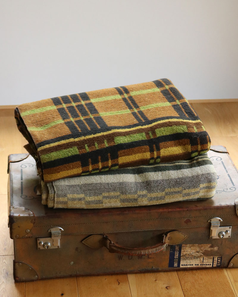 c.1920s Plaid Wool Horse Blanket｜1920年代頃 チェック ウール