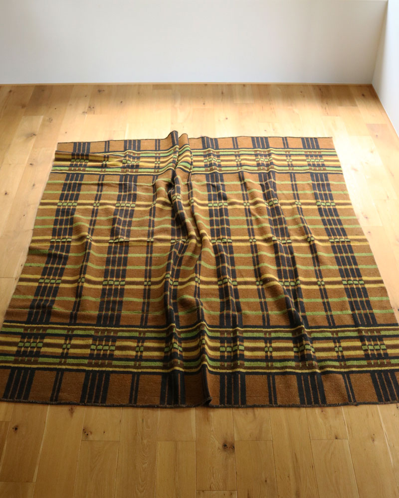 c.1920s Plaid Wool Horse Blanket｜1920年代頃 チェック ウール