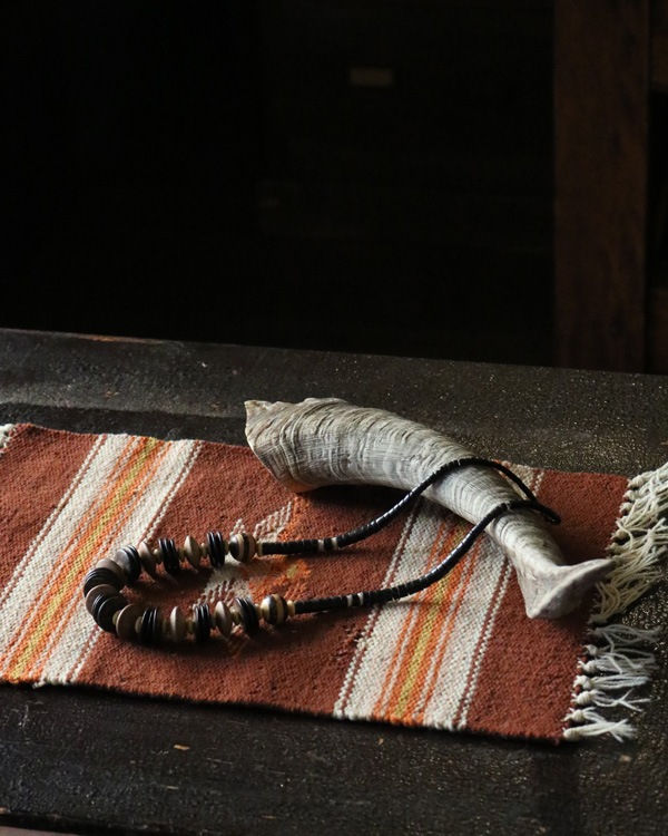 Vintage Wood Beads Necklace A�åӥ�ơ������åɥӡ����ͥå��쥹 A