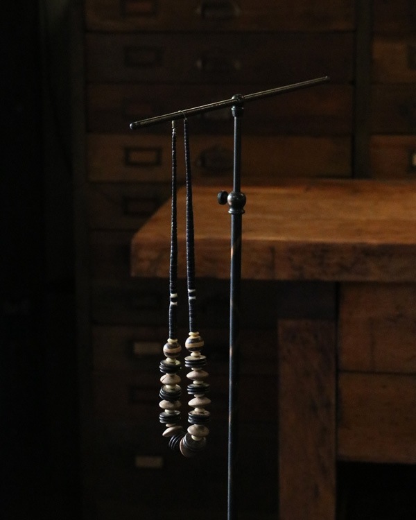 Vintage Wood Beads Necklace A�åӥ�ơ������åɥӡ����ͥå��쥹 A