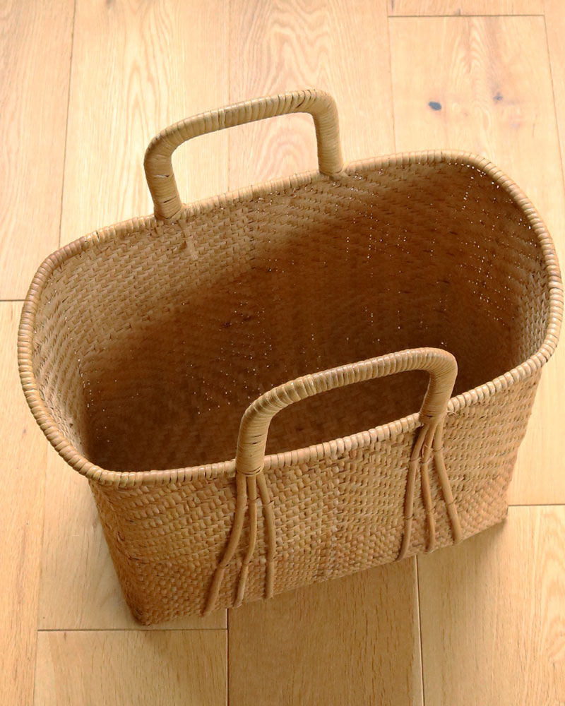 c.1960s Japanese Bamboo Shopping Basket｜1960年代頃 日本製 竹編み