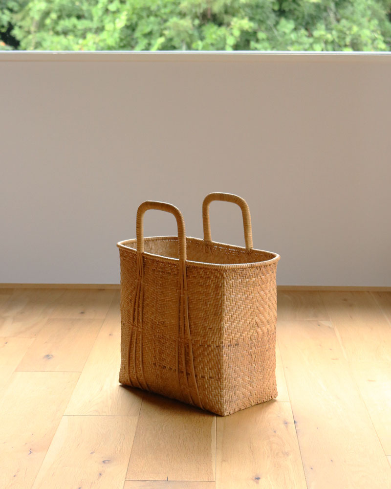 c.1960s Japanese Bamboo Shopping Basket｜1960年代頃 日本製 竹編み