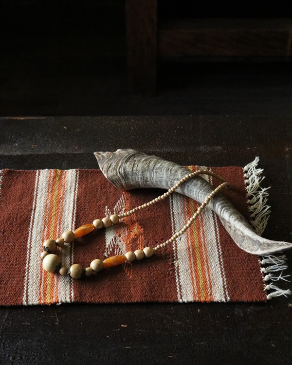 Vintage Wood Beads Necklace D�åӥ�ơ������åɥӡ����ͥå��쥹 D