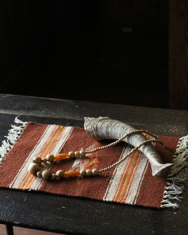 Vintage Wood Beads Necklace D�åӥ�ơ������åɥӡ����ͥå��쥹 D