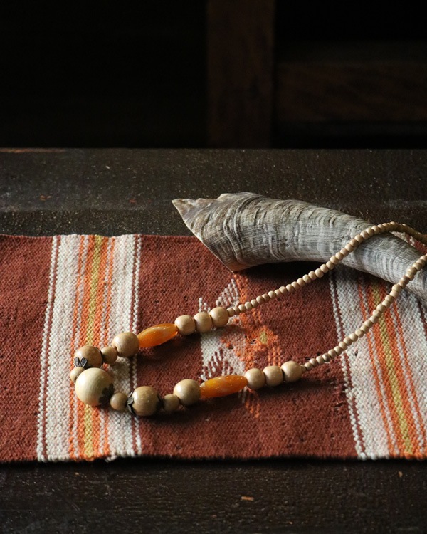 Vintage Wood Beads Necklace D�åӥ�ơ������åɥӡ����ͥå��쥹 D