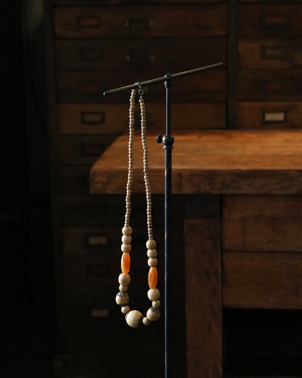 Vintage Wood Beads Necklace D�åӥ�ơ������åɥӡ����ͥå��쥹 D