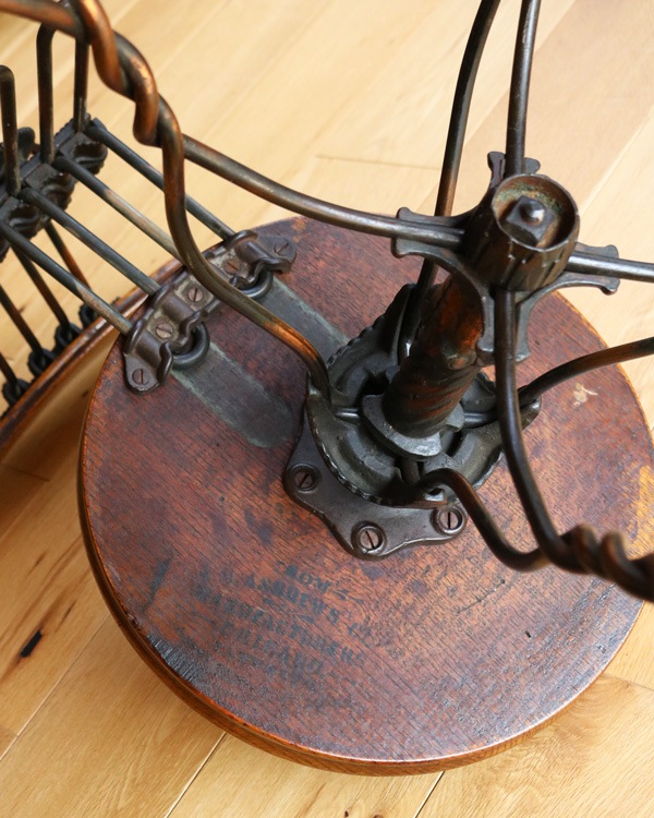 ��TONK MFG. CO.�� Twisted Wire Office Stool / c.1910�á�TONK MFG. CO.�� �ĥ����ƥåɥ磻�䡼 ���ե������ġ����1910ǯ����