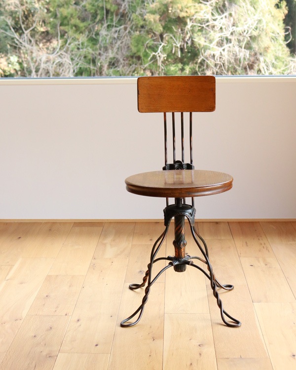 ��TONK MFG. CO.�� Twisted Wire Office Stool / c.1910�á�TONK MFG. CO.�� �ĥ����ƥåɥ磻�䡼 ���ե������ġ����1910ǯ����
